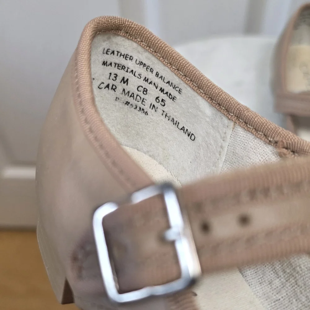 Capezio Girls Tan Mary Jane Tap Shoes Size 13M Tele Tone Tap